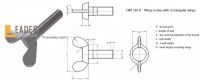 DIN316 A - Wing screws with rectangular wings